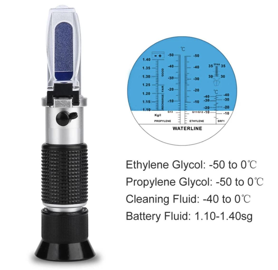 Рефрактометр RZ 115 з пластиковим чохлом RHA 503ATC анитифриз електроліт - фото 4