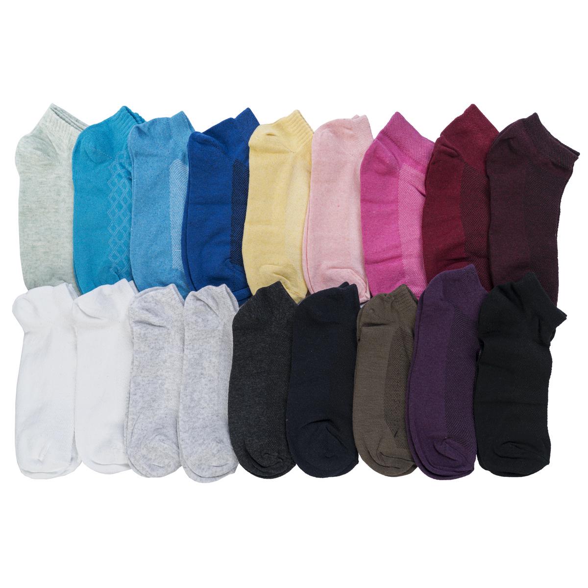 Набір шкарпетки жіночі короткі Житомир 18 пар р. 40 Різнокольорові (0492) - фото 2 Набір шкарпетки жіночі короткі Житомир 18 пар р. 40 Різнокольорові (0492) - фото 2