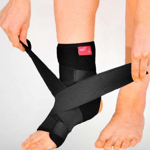 Фиксатор неопреновый на голеностоп Orthopoint ERSA-213 с силиконовыми подушечками (1801954340) - фото 2