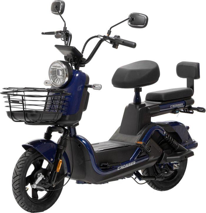 Електровелосипед Crosser CR2 PRO LFP 800W 64V 20Ah LiFePO4 двомісний з регульованим сидінням і кошиком