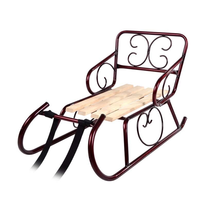 Санки Смерека со спинкой Бордовый (27196167) Санки Смерека со спинкой Бордовый (27196167)