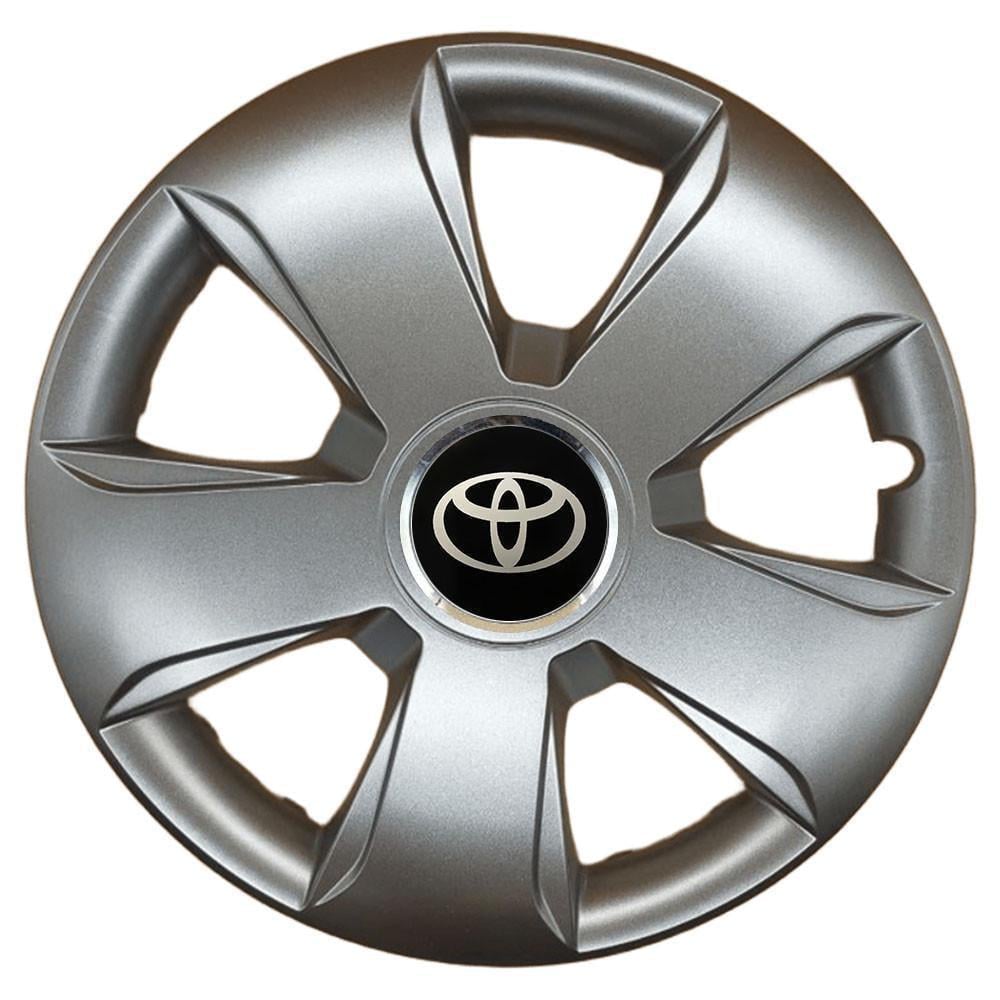 Ковпаки SJS 102 з логотипом Toyota 4 шт. R13 Срібний (2789080509)