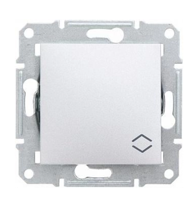 Вимикач-перемикач 1кл Schneider Electric Asfora Алюміній (EPH0400161)