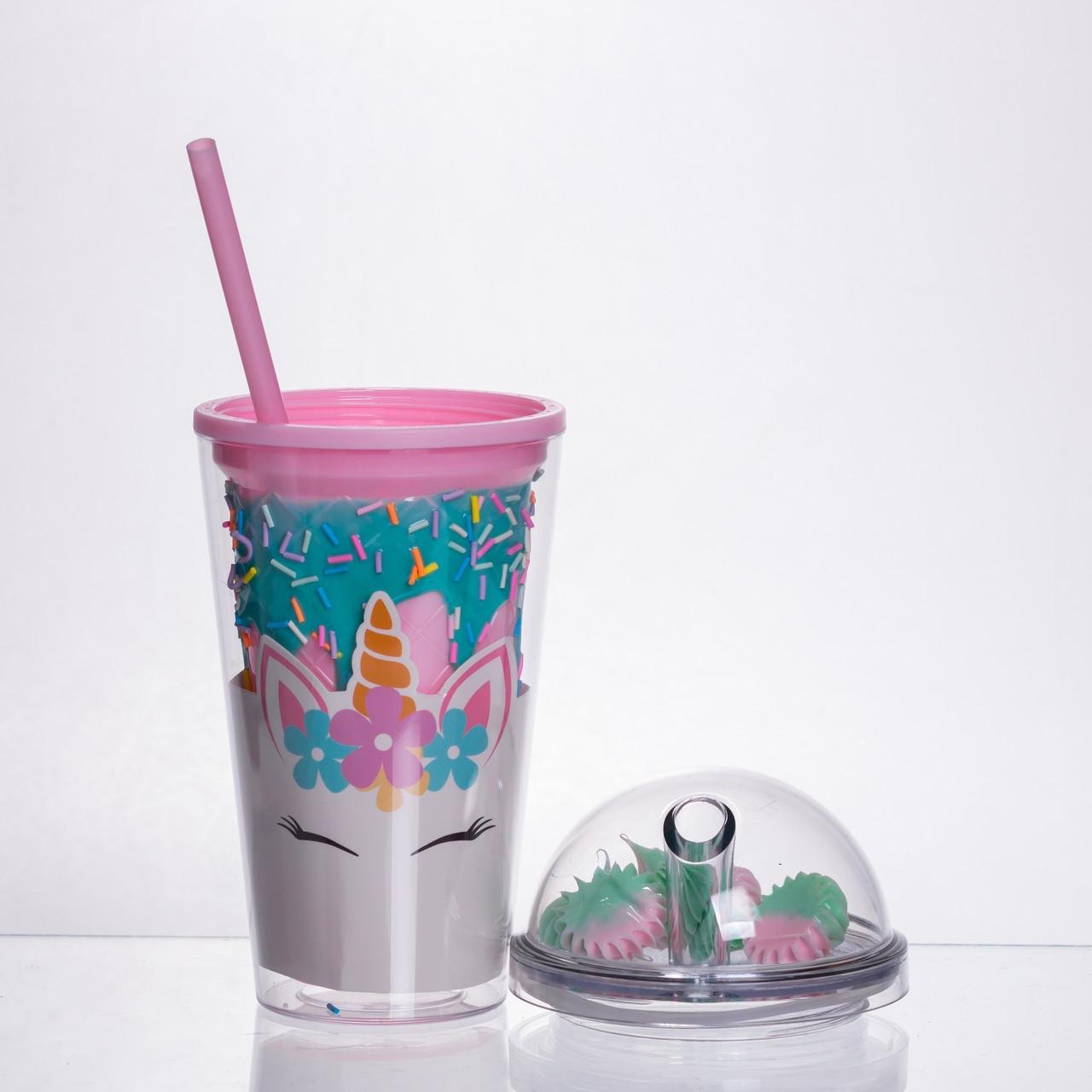 Стакан пластиковий з трубочкою і кришкою багаторазовий 400 мл (HP-18-1TUP) - фото 3 Стакан пластиковий з трубочкою і кришкою багаторазовий 400 мл (HP-18-1TUP) - фото 3