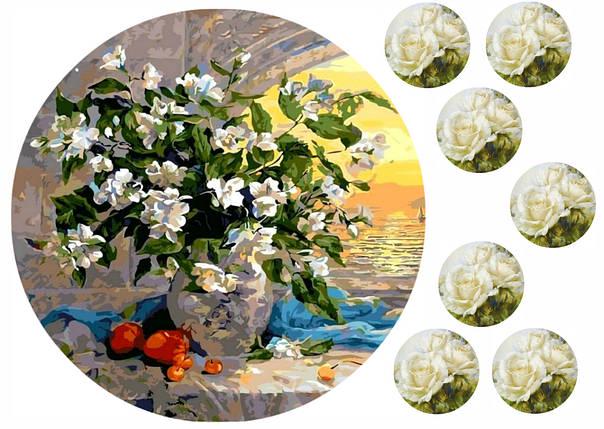 Картинка на торт вафельна Букет 2 (5836)