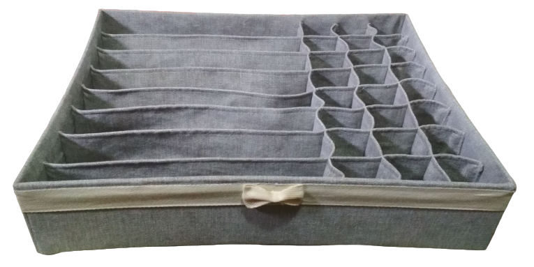 Органайзер большой тканевый Luib AVA 6.3 для хранения нижнего белья 40х50х10 Серый Лен - фото 1 Органайзер большой тканевый Luib AVA 6.3 для хранения нижнего белья 40х50х10 Серый Лен - фото 1