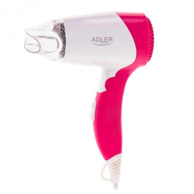 Фен для волос Adler AD 2259 1200W со складной ручкой Pink (580822)