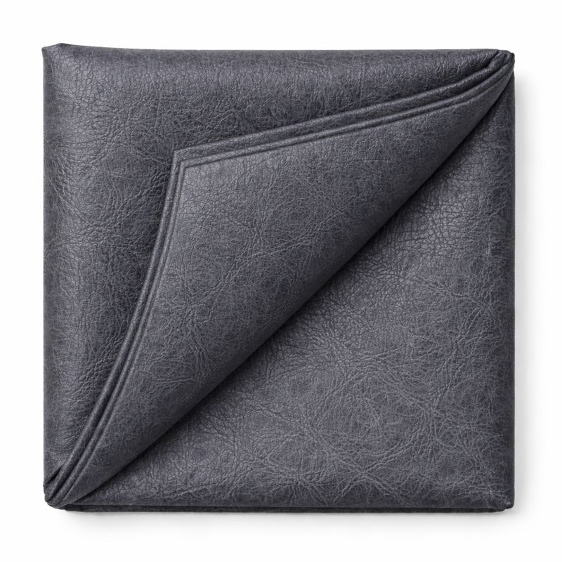 Кожзам обивочный для мебели и дверей тисненый 1,1 мм/1 м. Темно-серый (2022)