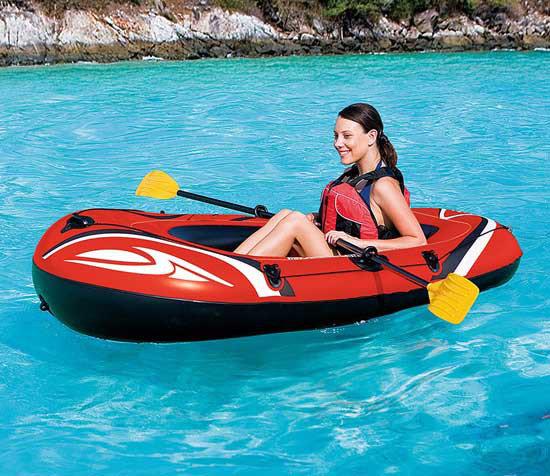 Лодка надувная Intex Bestway Hydro-Force Raft Set 1 местная + веслами 155-93см (94a827c4) - фото 5