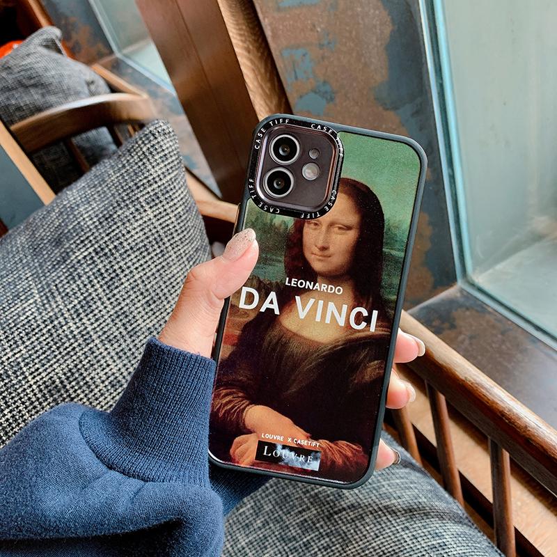 Чехол для iPhone X/XS Мона Лиза с защитой камеры