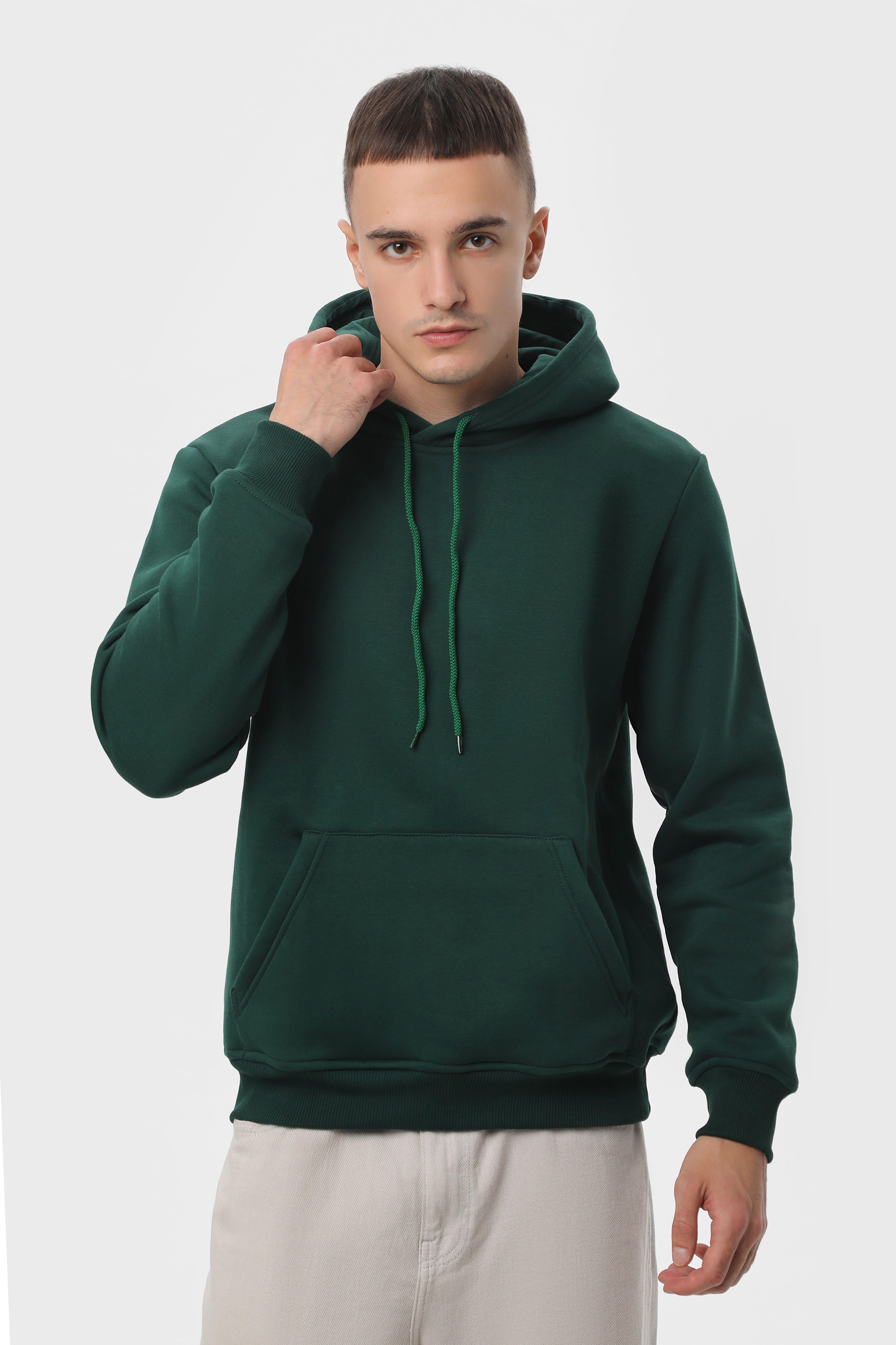 Худі утеплений RAY BASIC U0401 Bottle UNISEX M Темно-зелений