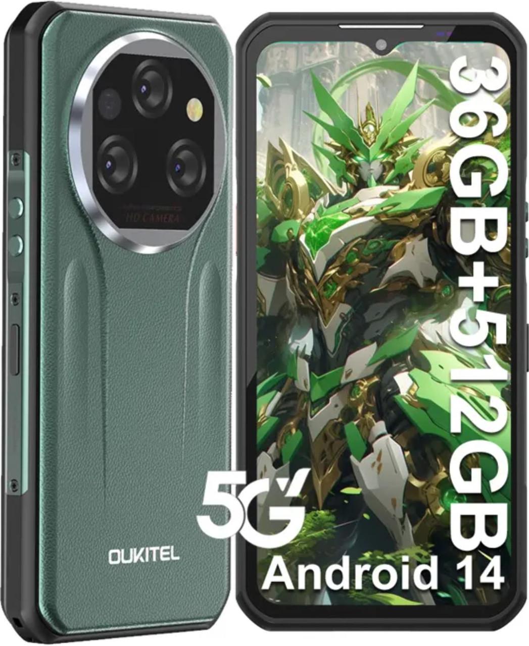 Смартфон Oukitel WP39 Pro 5G 12/512 Гб Global Version Green (2612916425)