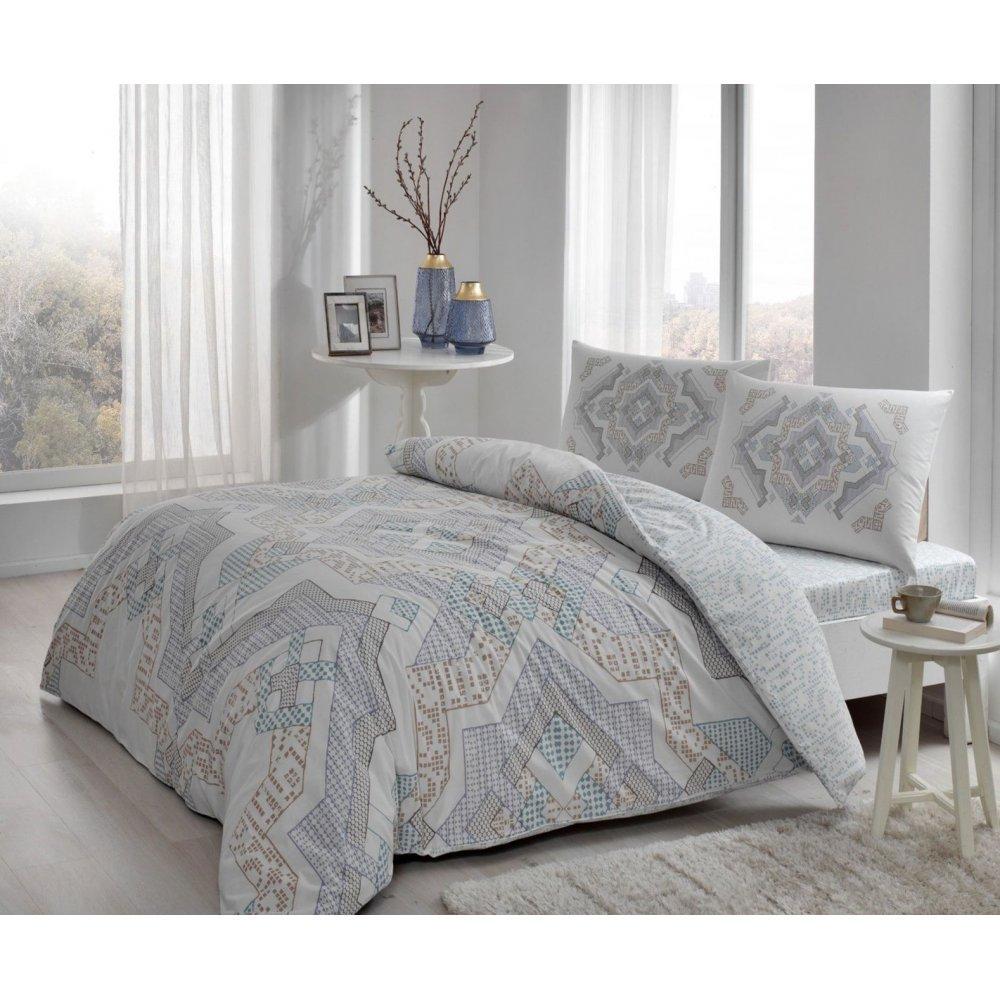 Постельное белье TAC Elanor kahve v03 евро (svt-2000022297134)