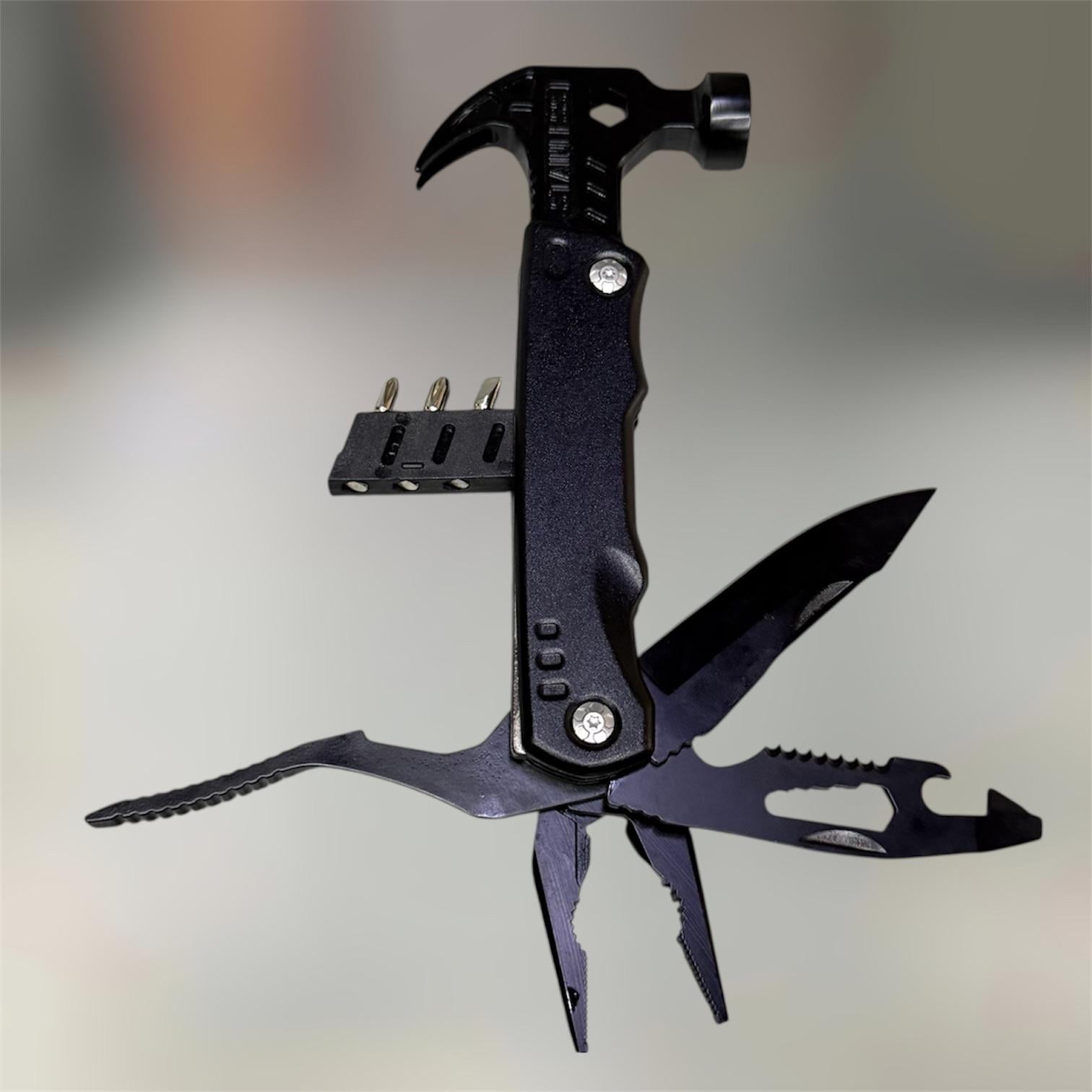 Мультитул Claw Hammer 21в1 с молотком и гвоздодером черный (247860)