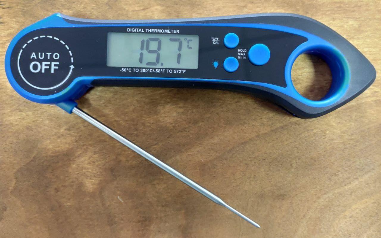 Кулинарный цифровой термометр -50°С ДО +300°С водонепроницаемый складной - фото 2