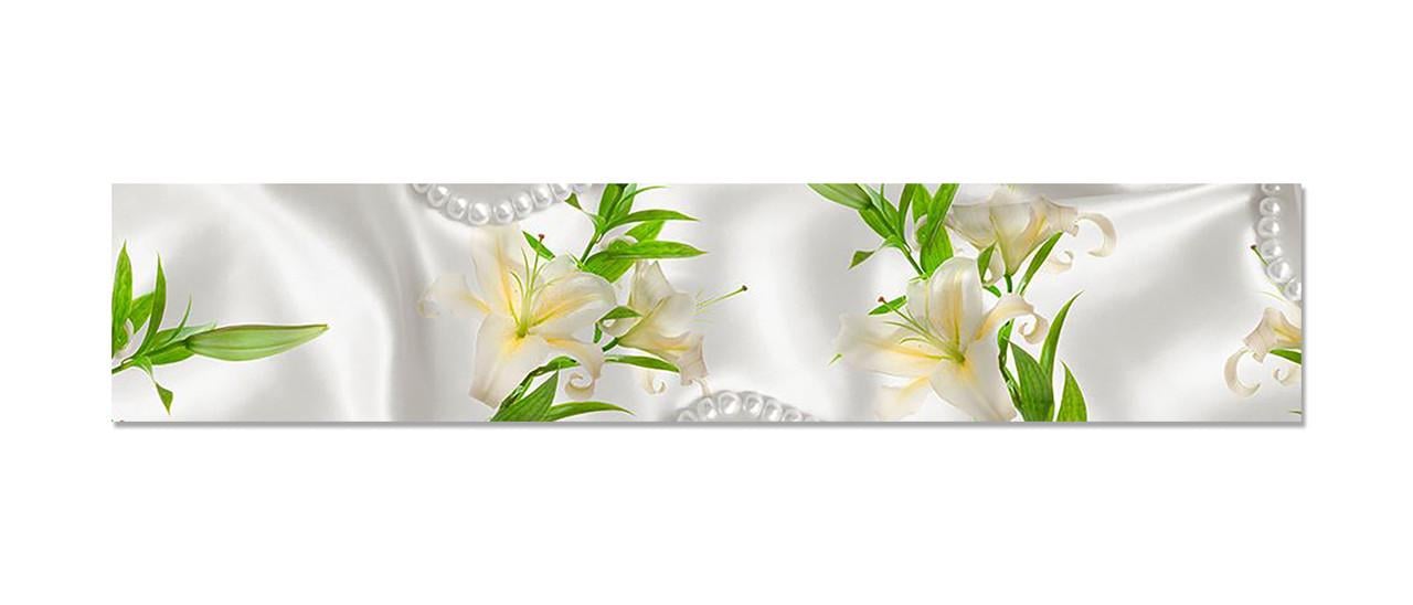Наліпка вінілова 3D Zatarga Лілії і Перли 600х3000 мм (1267839517) Наліпка вінілова 3D Zatarga Лілії і Перли 600х3000 мм (1267839517)