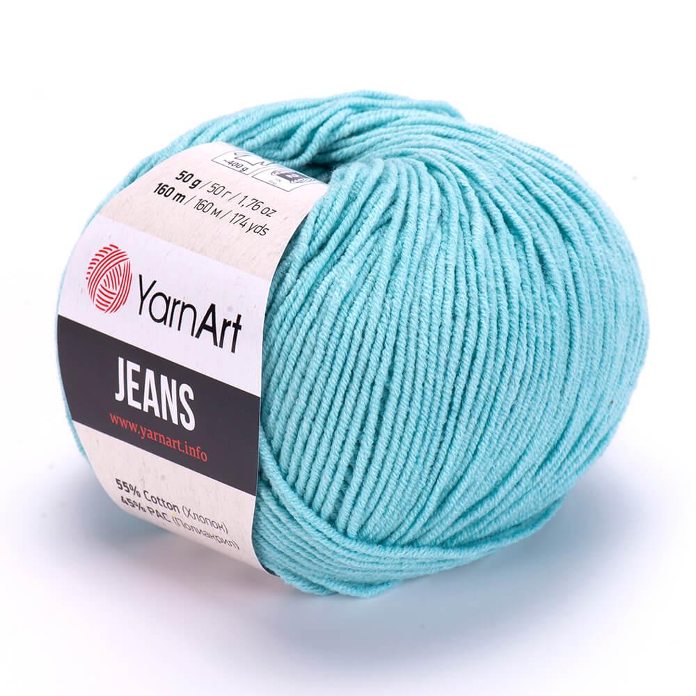 Пряжа YarnArt Jeans 81 лазурь (2472)