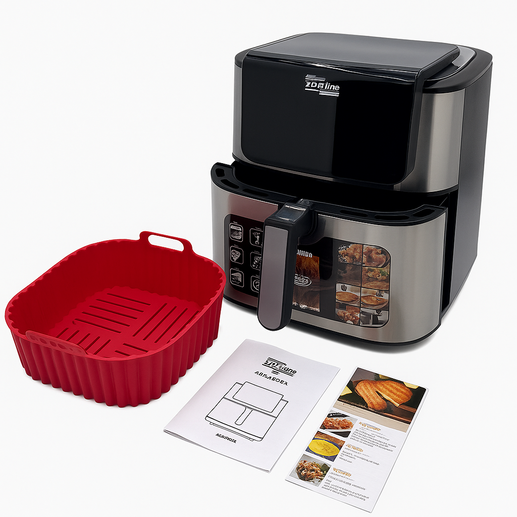 Аэрофритюрница Zepline ZP-00235 12 л 4200 Вт с 2 ТЭНами и антипригарной чашей (ML-05320) Аэрофритюрница Zepline ZP-00235 12 л 4200 Вт с 2 ТЭНами и антипригарной чашей (ML-05320)