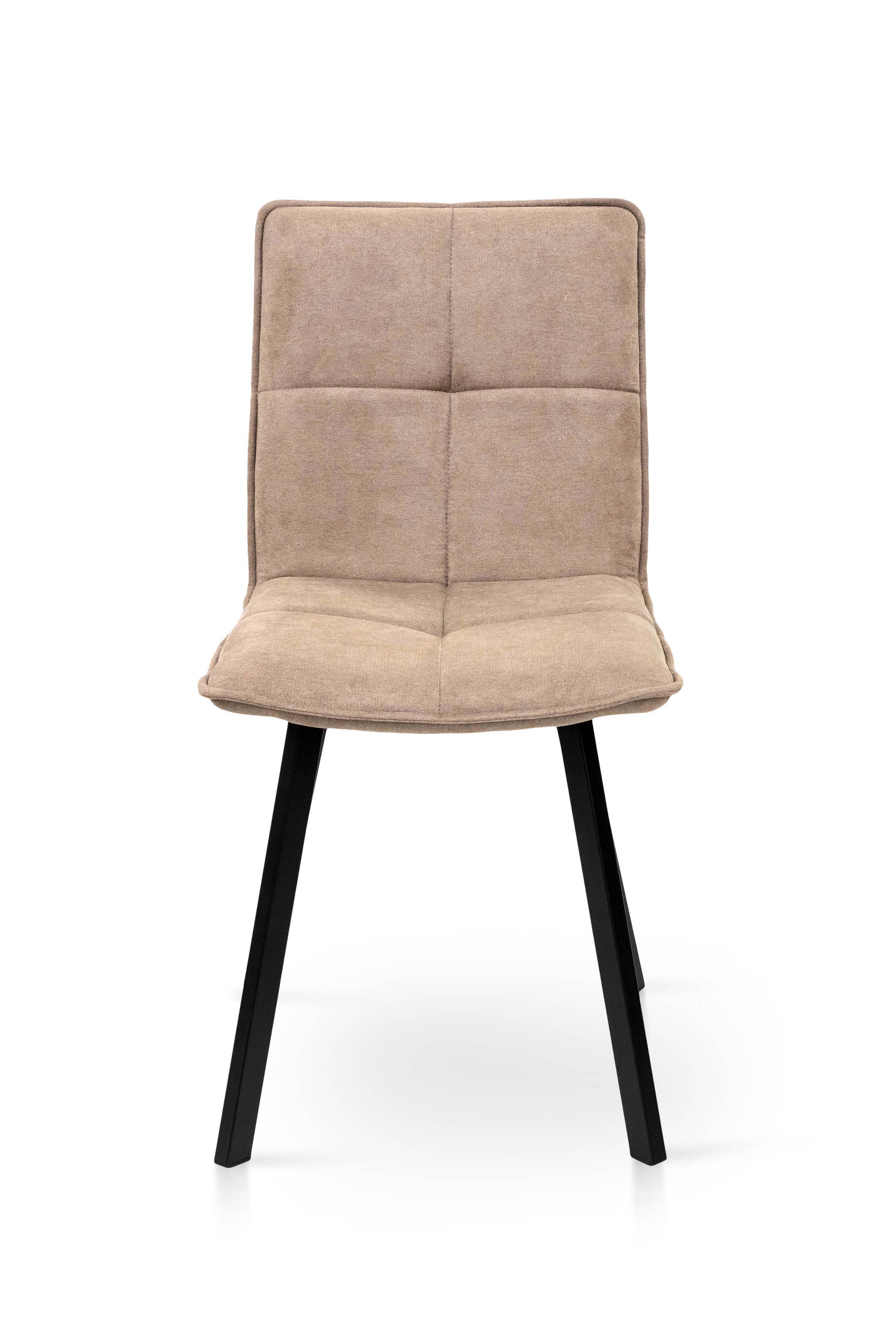 Стілець для кухні та вітальні Фіджи Тетріс 440х830х530 мм Чорний/Коричневий (GAА0056044) - фото 2 Стілець для кухні та вітальні Фіджи Тетріс 440х830х530 мм Чорний/Коричневий (GAА0056044) - фото 2