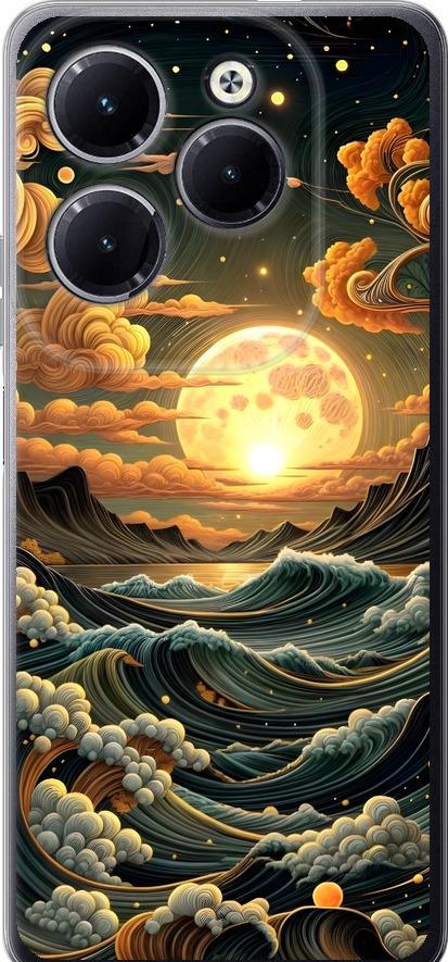 Чехол на Infinix Hot 40 Арт волны (6332u-3503-42517)
