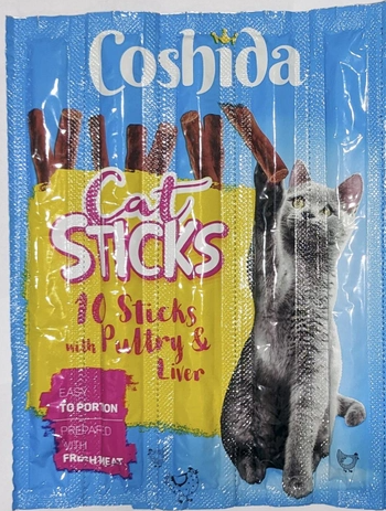 Палочки мясные COSHIDA Cat Sticks с птицей и ливером 10 шт. (14278145)