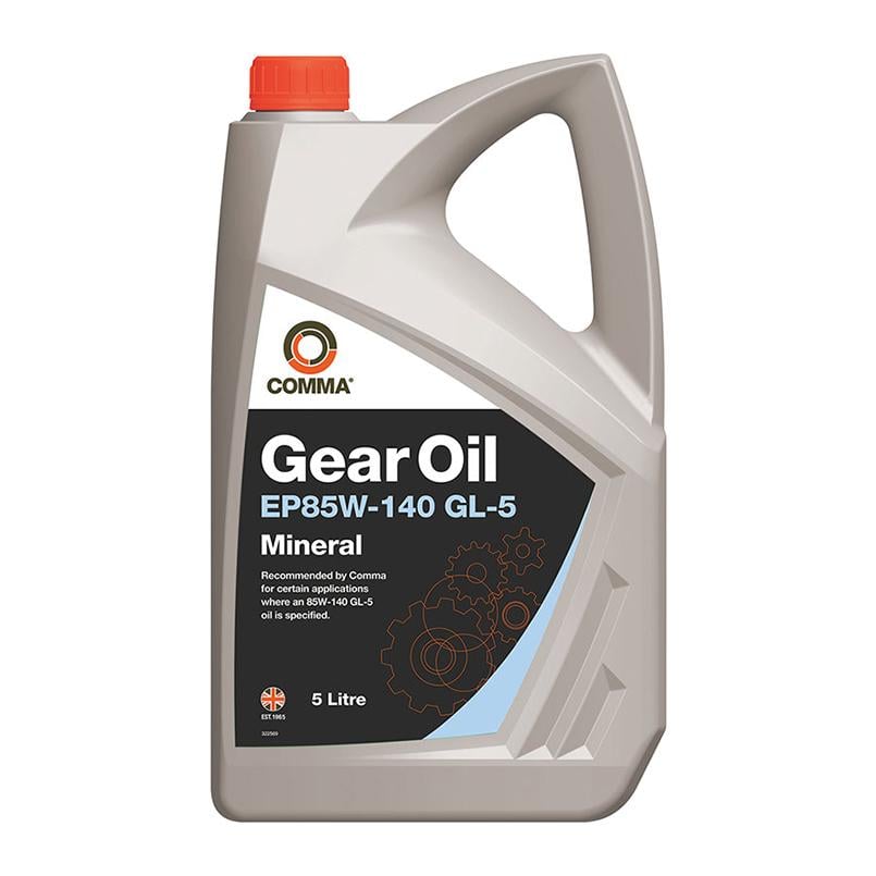 Трансмиссионная смазка COMMA EP85W-140 GEAR OIL 5 л (HMG5L) Трансмиссионная смазка COMMA EP85W-140 GEAR OIL 5 л (HMG5L)