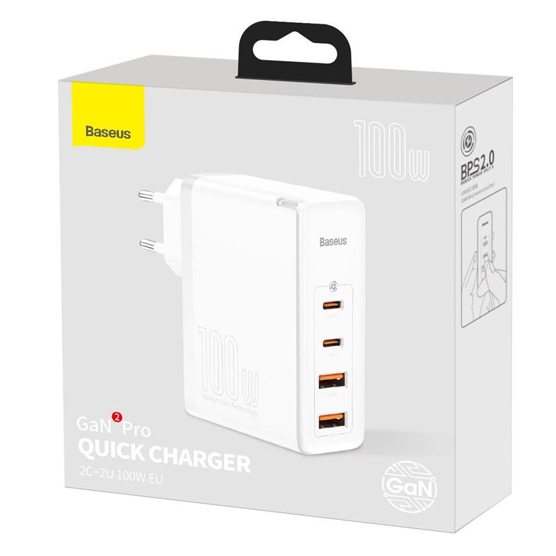 адаптер;GaN-зарядка сетевой Baseus GaN2 Pro Quick Charger CCGAN2P-L02 White (996a8f44) - фото 7