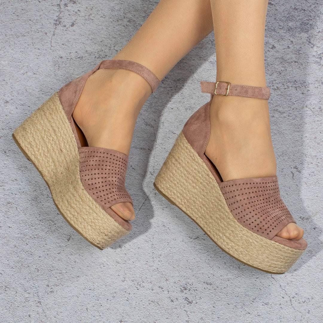 Босоножки на танкетке с ремешком 330290 р. 39 24,5 см