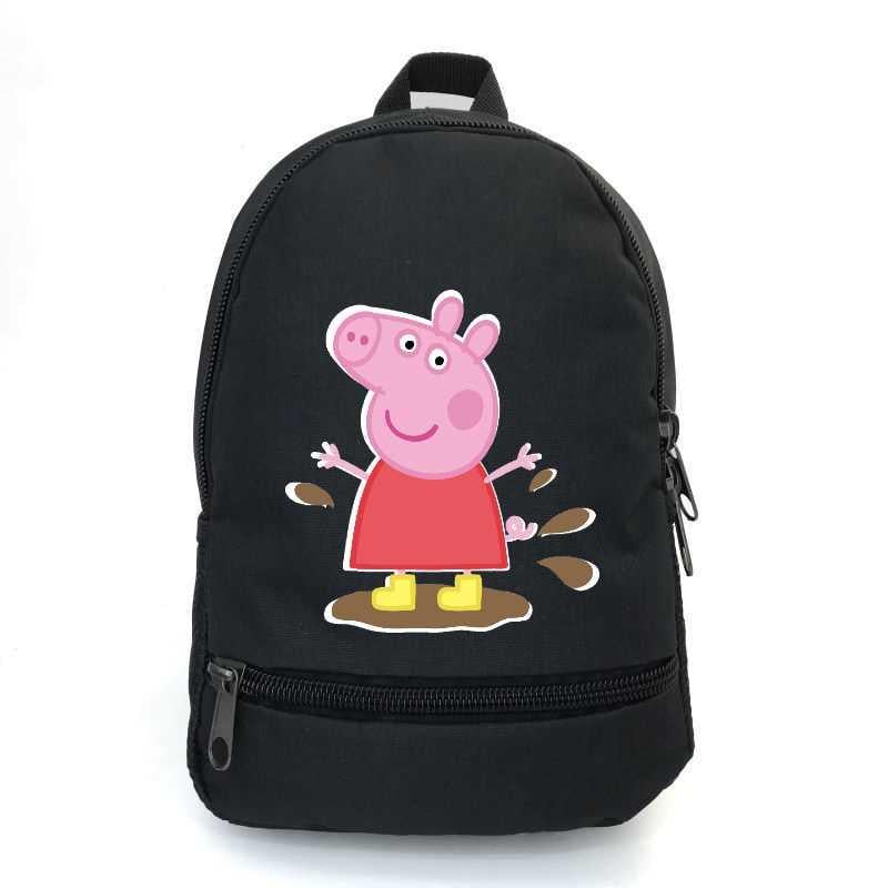 Школьный рюкзак подростковый Cappucino Toys Свинка Пеппа PIG 004 12,5 л Черный (1670545660)