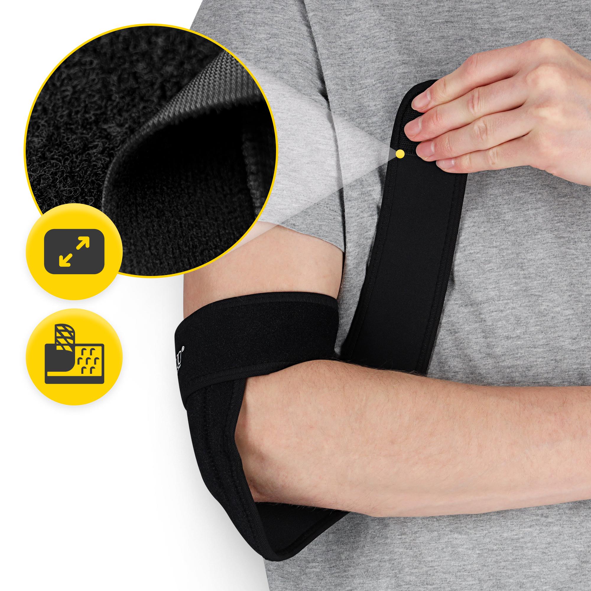 Бандаж для локтевого сустава 4fizjo MED 1 шт. универсальный Black (P-5905973407380) - фото 10 Бандаж для локтевого сустава 4fizjo MED 1 шт. универсальный Black (P-5905973407380) - фото 10