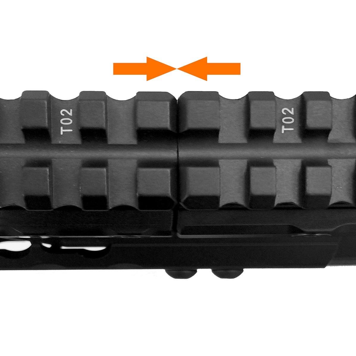 Компенсатор висоти Leapers UTG Universal 12,7x140 мм 13 слотів Weaver/Picatinny (MT-RSX5L) - фото 8 Компенсатор висоти Leapers UTG Universal 12,7x140 мм 13 слотів Weaver/Picatinny (MT-RSX5L) - фото 8