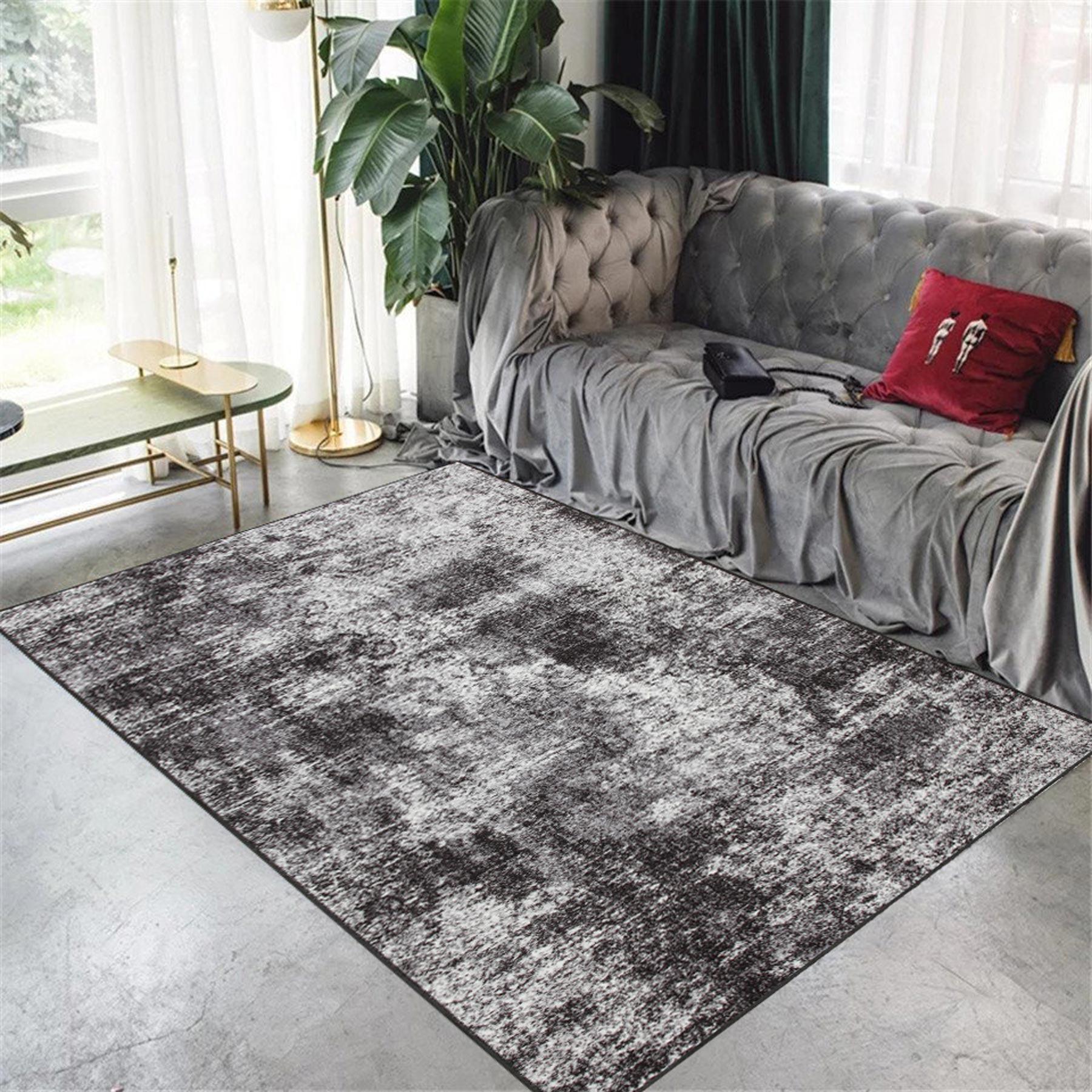 Килим безворсовий на гумовій основі DAKARIA Ratio PrintGel Run 1023vl42-p4 1x1 м Чорний (00-00015104) - фото 5