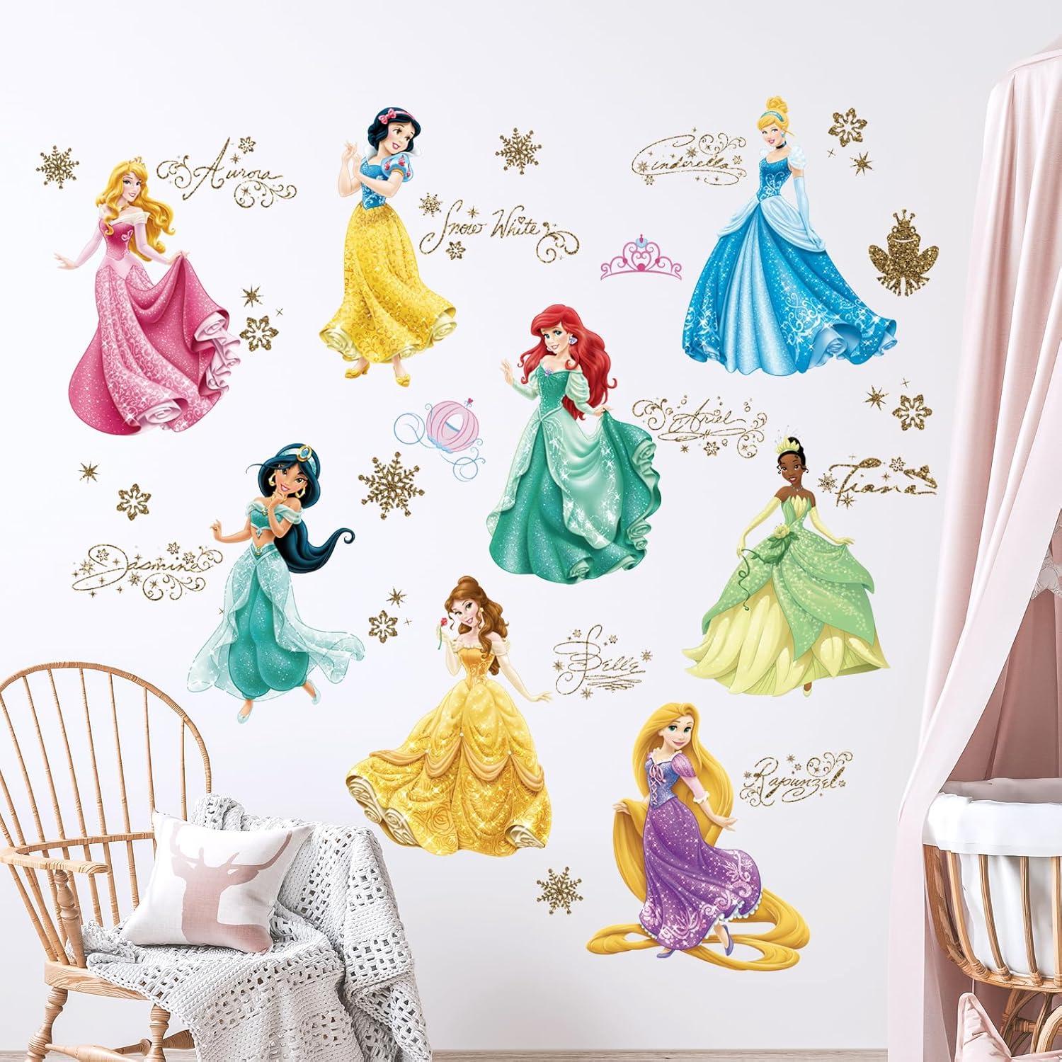 Набір вінілових наліпок Принцеси Дісней у дитячу кімнату для дівчаток 30х90 см - фото 6 Набір вінілових наліпок Принцеси Дісней у дитячу кімнату для дівчаток 30х90 см - фото 6