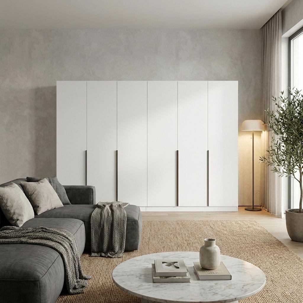 Шкаф распашной Viant Сіті 6 дв. С16 3600х500х2200 Белый