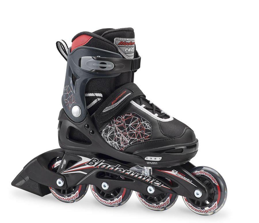 Роликові ковзани Bladerunner PHASER Чорний/Червоний (UHG71212216F4E.5C)