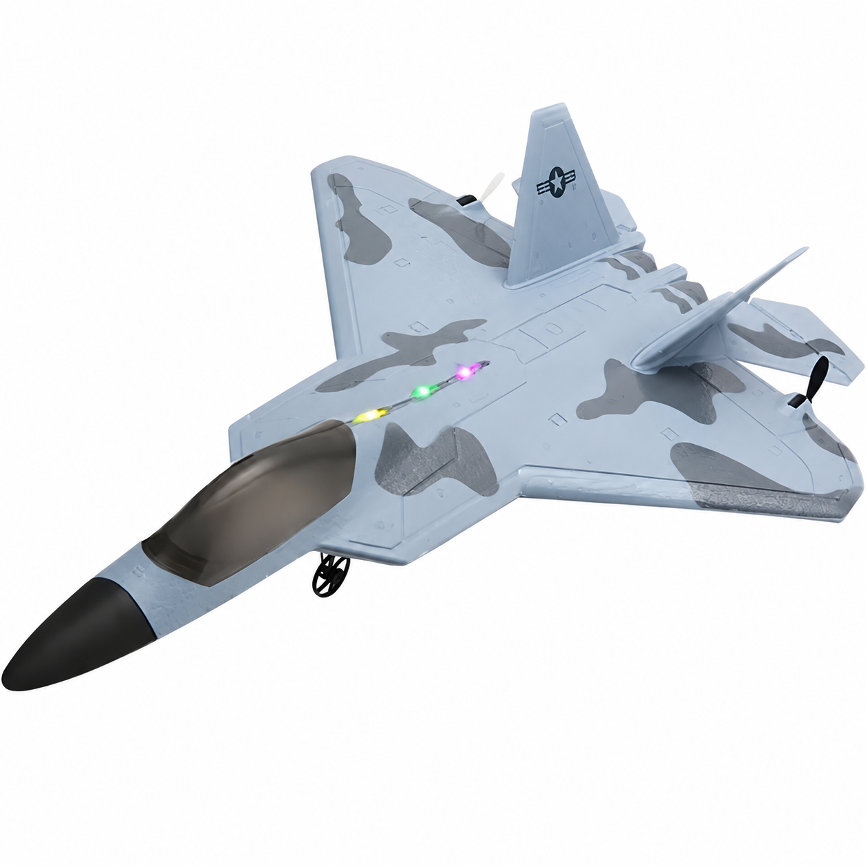 Радиоуправляемая игрушка Raptor F22 Самолет военная версия с LED-подсветкой и гироскопом (35152723) Радиоуправляемая игрушка Raptor F22 Самолет военная версия с LED-подсветкой и гироскопом (35152723)