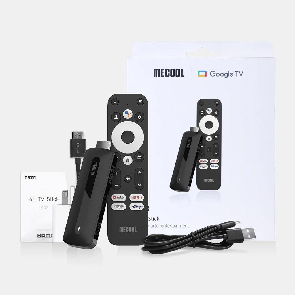 Смарт ТВ стік Mecool KD3 Netflix Android TV 11 2/8GB