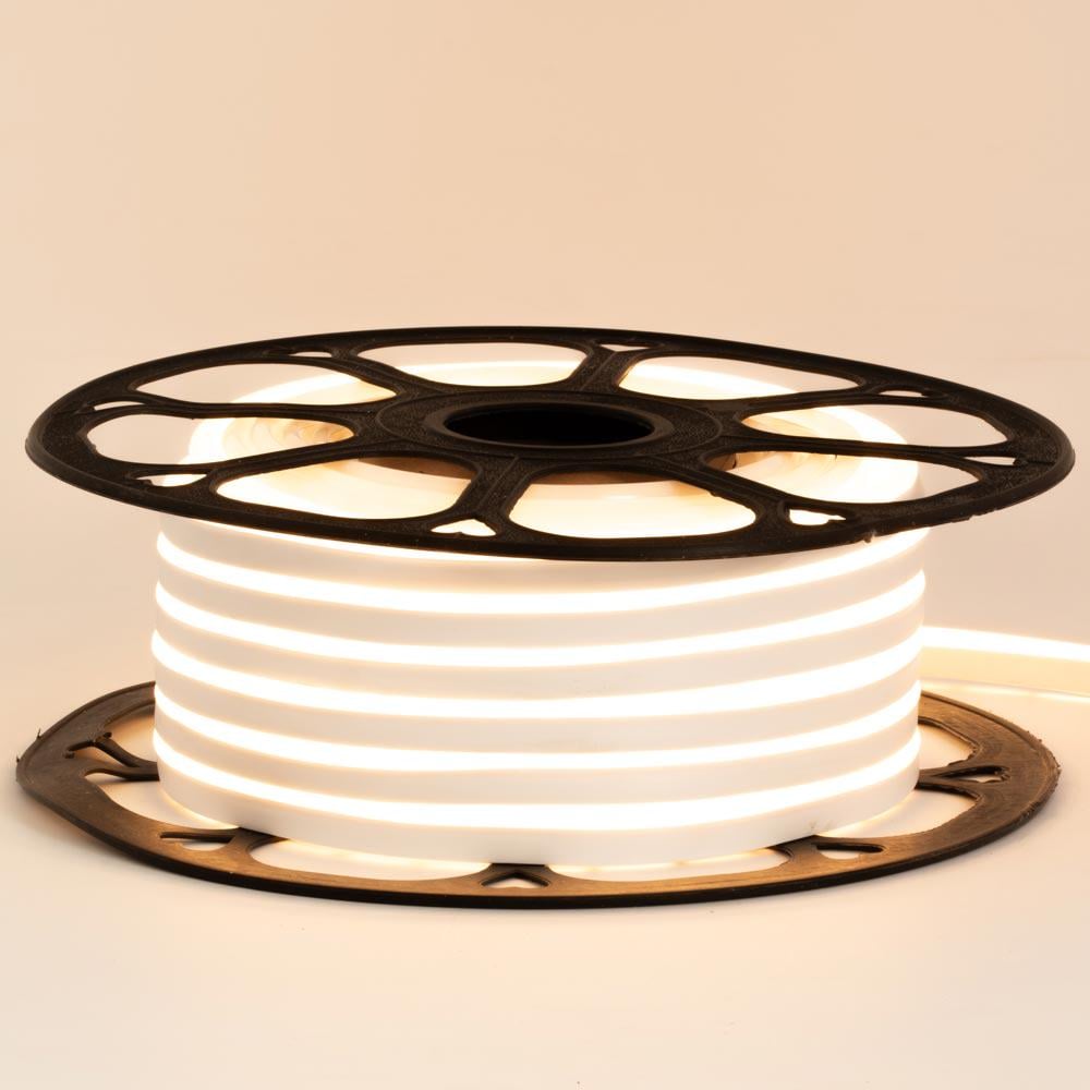 Стрічка світлодіодна AVT-SMD2835 неонова 12 V 6х12 120 Led/м 13 Вт/м IP65 5 м Білий теплий