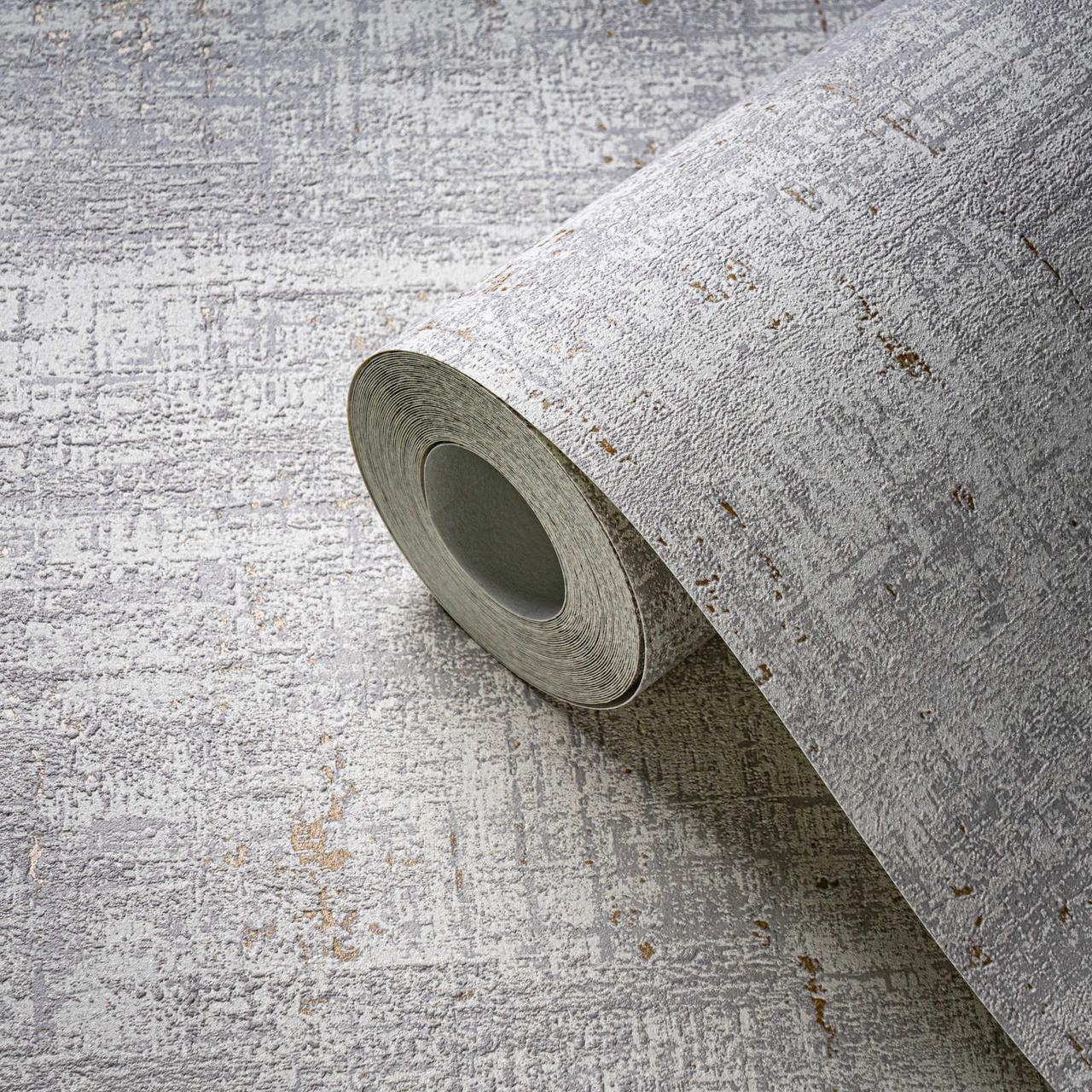 Обои флизелиновые AS Creation Metropolitan 39657-3 Фон винил горячего тиснения 0,53х10,05 м Серый