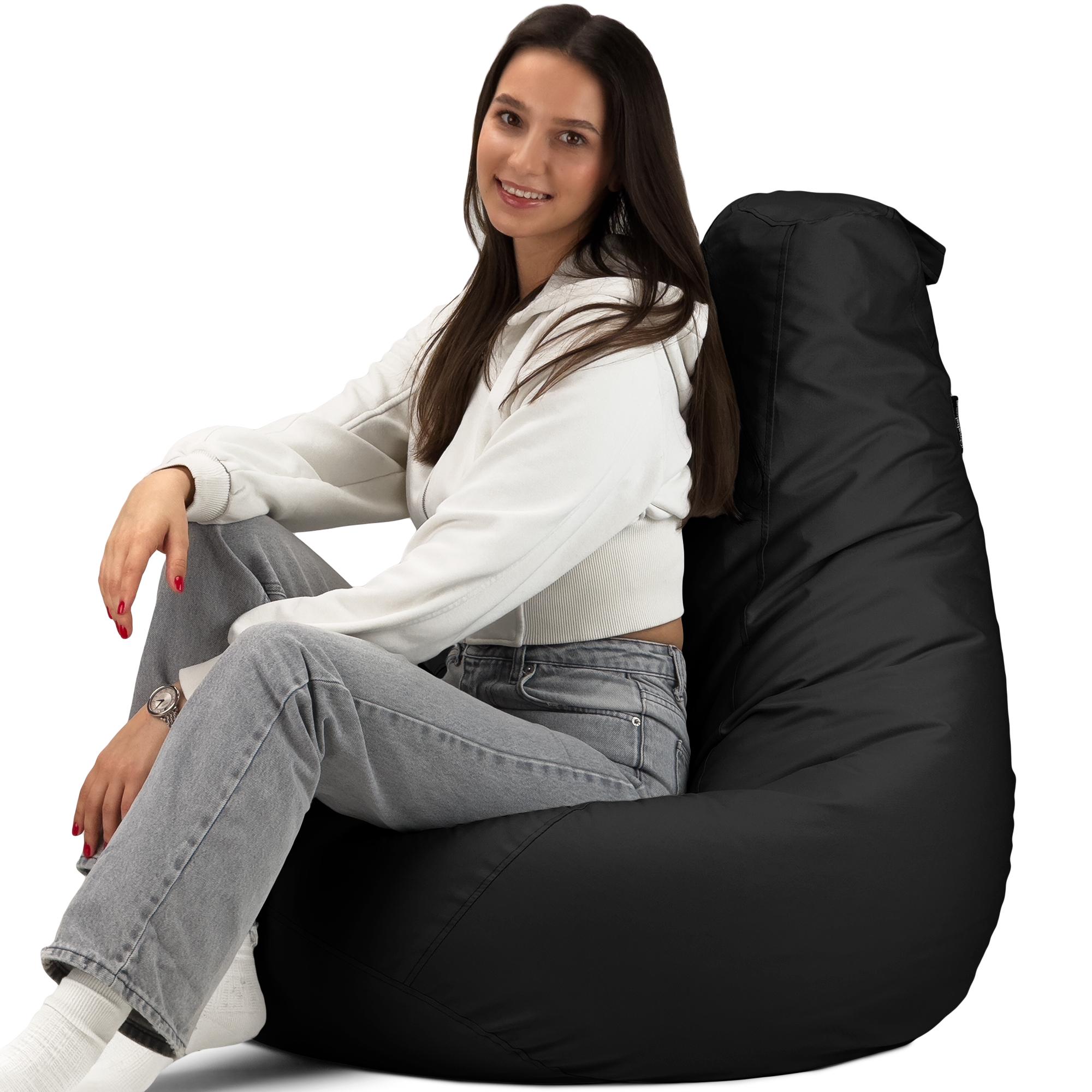 Кресло-мешок Студия Комфорта Груша оксфорд флекс 120х85 см Черный (901220) - фото 2 Кресло-мешок Студия Комфорта Груша оксфорд флекс 120х85 см Черный (901220) - фото 2