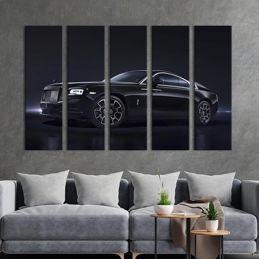 Модульная картина из 5 частей Роскошный автомобиль Rolls-royce 132x80 см (88-51)