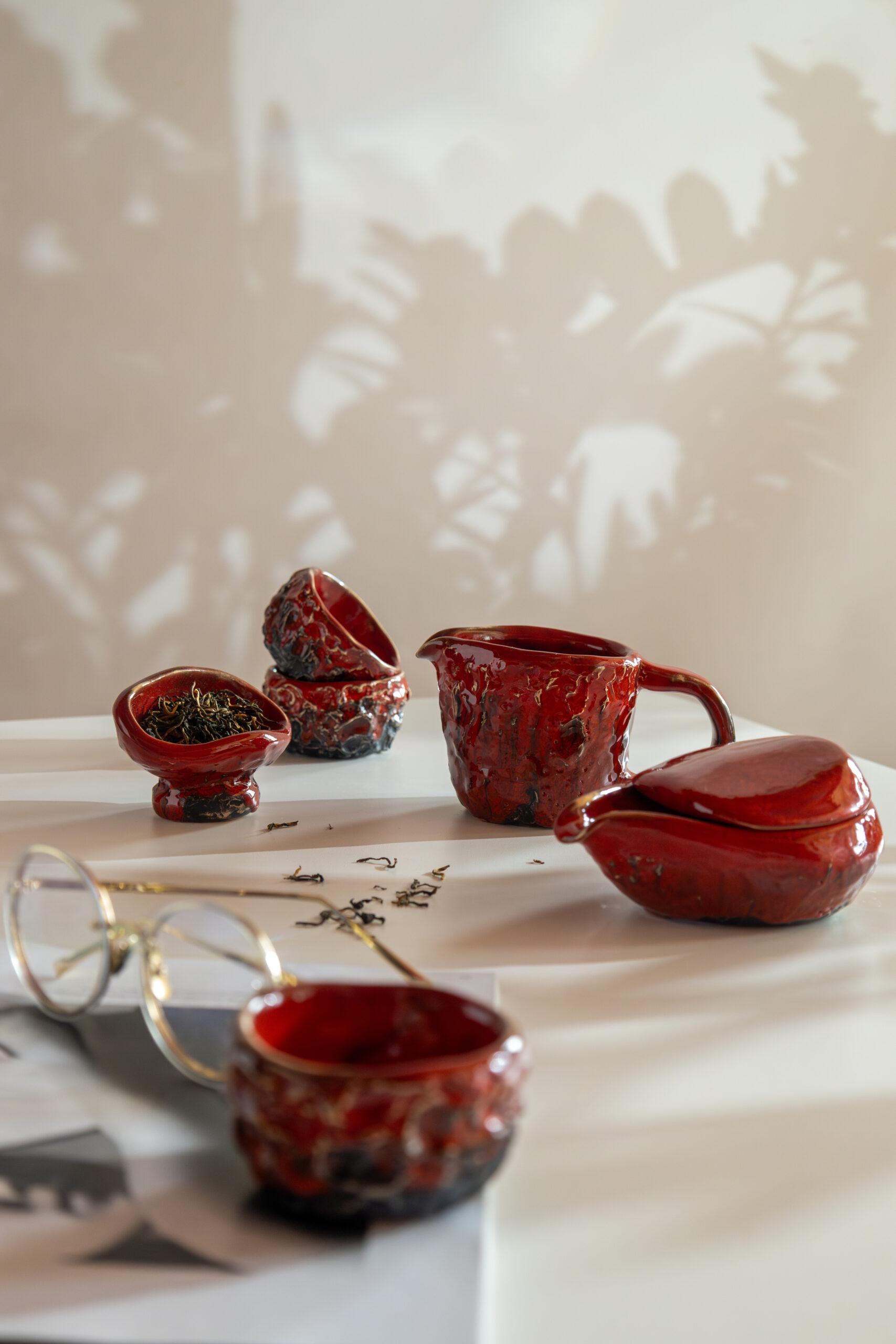 Набір для чайної церемонії Вулкан повний ручної роботи (TS-05) - фото 5 Набір для чайної церемонії Вулкан повний ручної роботи (TS-05) - фото 5