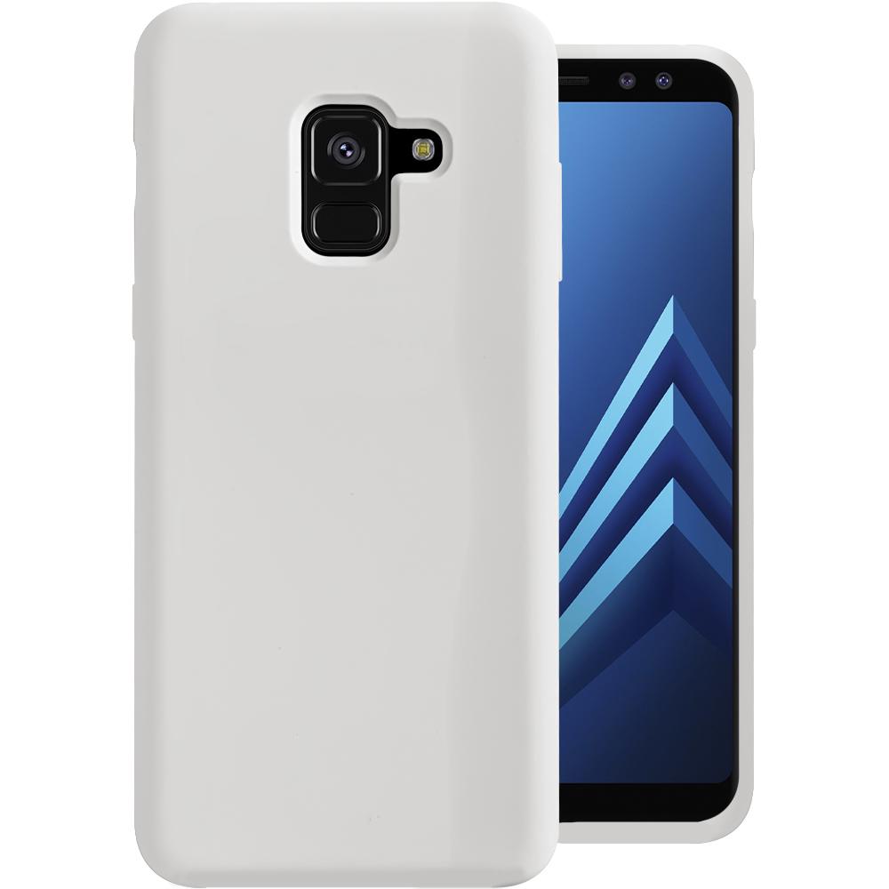 Чехол Jelly Silicone Case Samsung A8 Plus 2018 White (9)