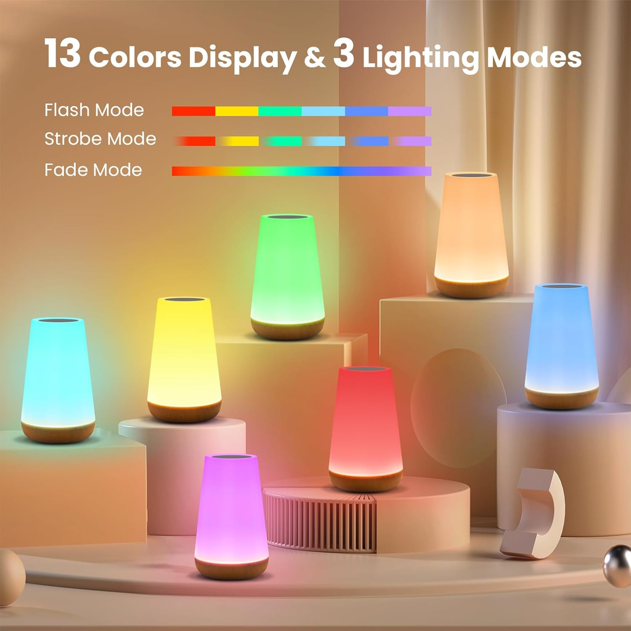 Світильник сенсорний VHG M4 Touch Dimmable з регульованою яскравістю та RGB-підсвічуванням - фото 2