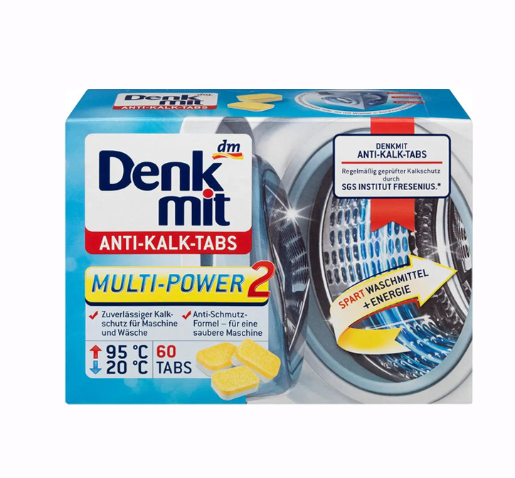 Таблетки для очистки стиральных машин Denkmit против известкового налета 60 шт. (26349573)
