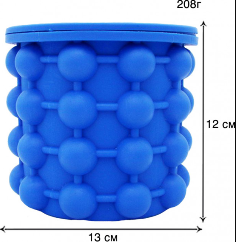 Форма для льоду силіконова Ice Cube Maker Genie Синій - фото 6 Форма для льоду силіконова Ice Cube Maker Genie Синій - фото 6
