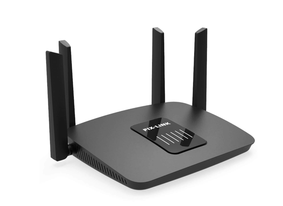 Маршрутизатор WI-FI 4 антенны Pix-Link LV-AC06 двухдиапазонный 5 ГГц Black (17611)