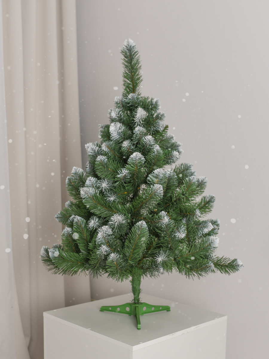 Штучна ялинка пухнаста зі снігом YaLINKA SK15 з вогнетривкого матеріалу 150 см Зелений (90887652) - фото 6