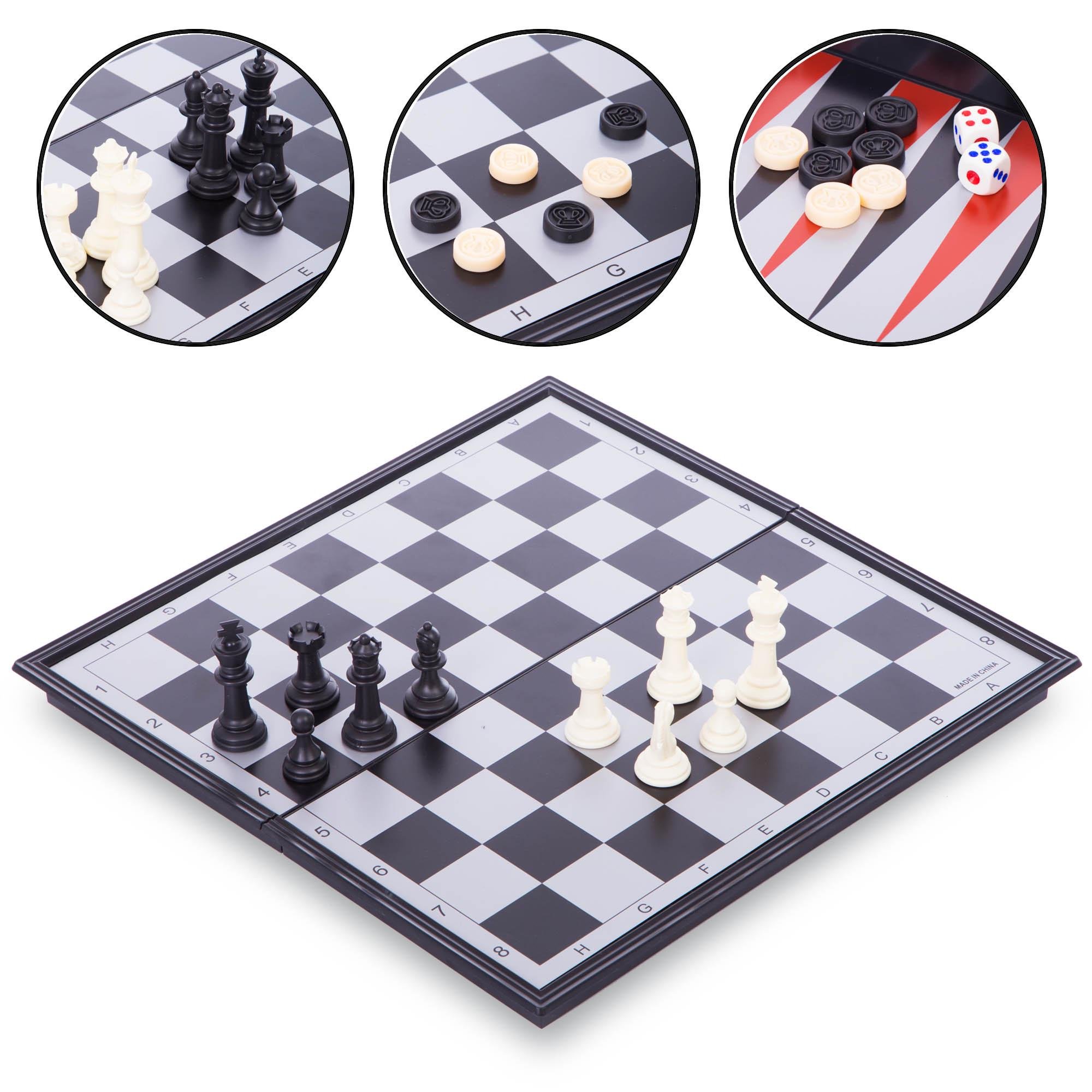 Набор настольных игр SP-Sport 3в1 шахматы/шашки/нарды на магнитах (9918) - фото 2
