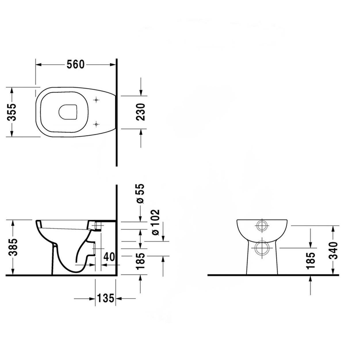 Унитаз-компакт напольный DURAVIT D-Code 21150900002 без бачка без сиденья (171022) - фото 2 Унитаз-компакт напольный DURAVIT D-Code 21150900002 без бачка без сиденья (171022) - фото 2
